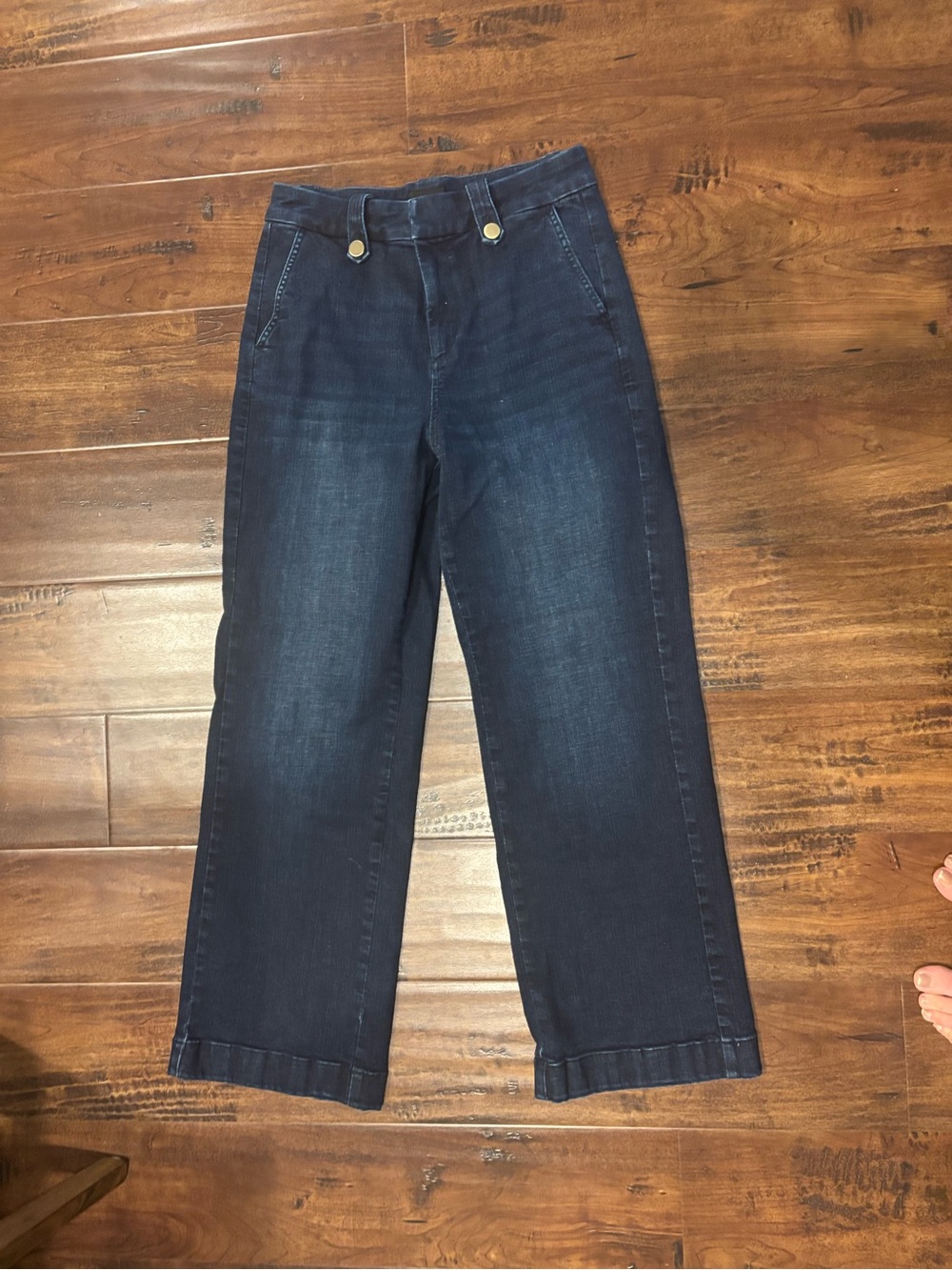 Talbots Dark Blue Wide-Leg trouser Jeans 6P